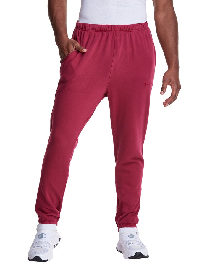 Champion Mens Sweatpants NZ - Lightweight Fleece Red ( 0174-TLRUQ )